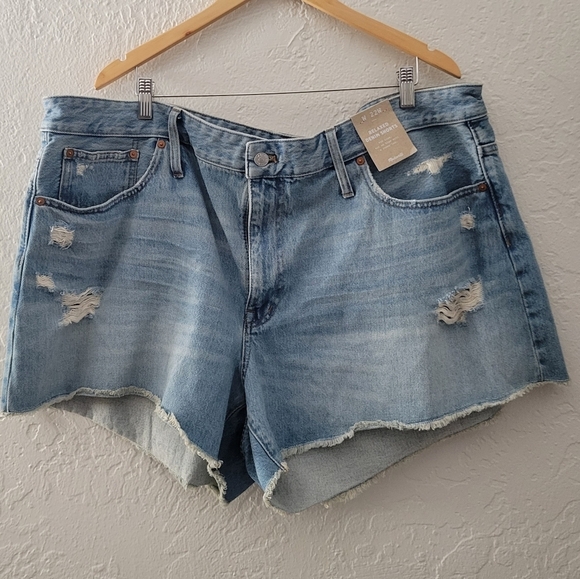 Madewell Relaxed Denim Shorts Size 22W NWT - Picture 1 of 6
